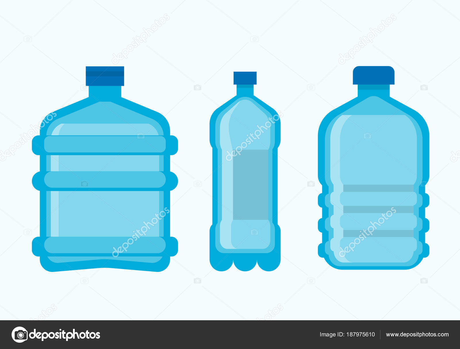 Bottle, cartoon, container, drink, plastic, transparent, water