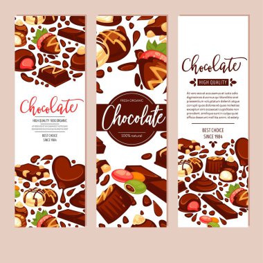 Tatlılar ve çilek çikolata bar kek ve şekerleme vektör gıda ve yemek tedavi veya tatlı fındık ve berry reçel ve kurabiye pasta ürünleri afiş dükkan veya mağaza sır ve buzlanma
