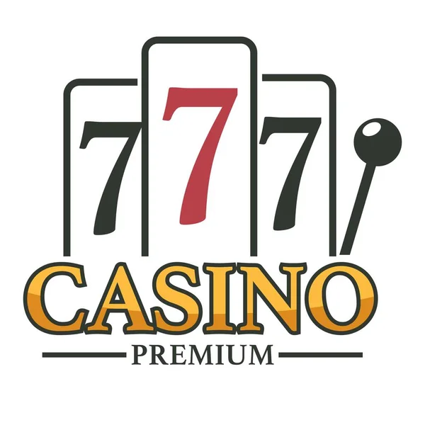Slot Machine Leva Braccio Gioco Azzardo Casino Club Vettore Isolato — Vettoriale Stock