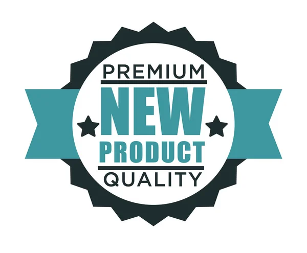 Premium kvalitet produkt isolerad ikon, exklusiv etikett — Stock vektor