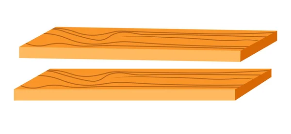 Planches Plancher Bois Icônes Isolées Panneaux Stratifiés Parquet Vecteur Matériaux — Image vectorielle
