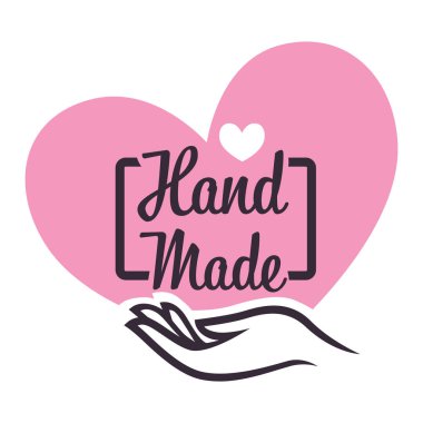 El sanatları mağazası veya el yapımı hediye dükkanı izole edilmiş bir simge