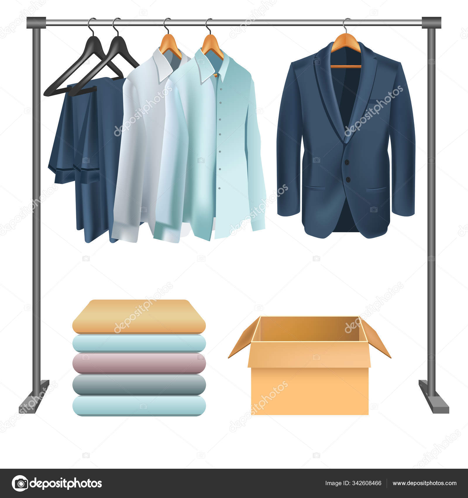 Perchero para traje de hombre sale
