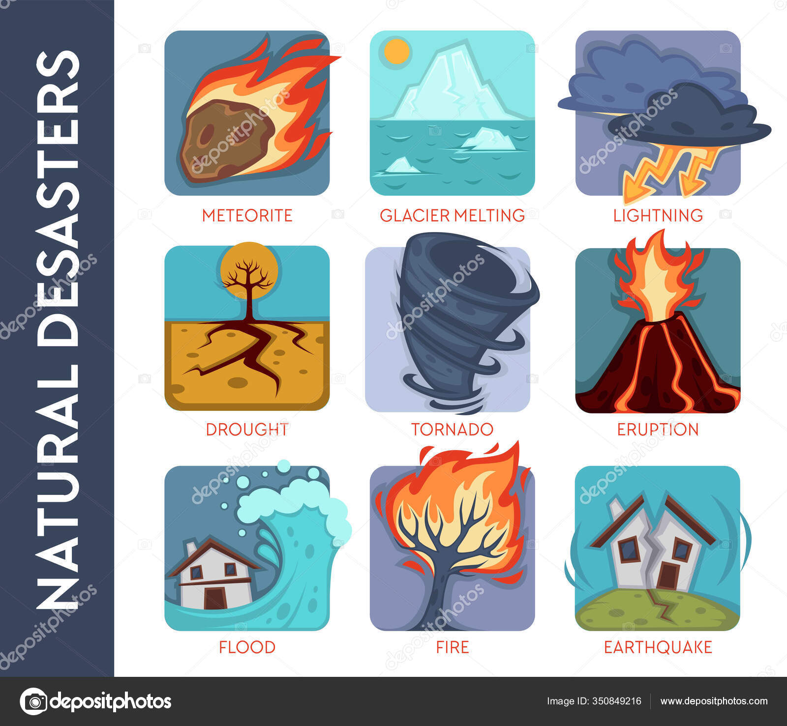 Natural Disaster Cataclysms Catastrophe Isolated Icons Vector Meteorite Glacier Melting Stock Vector Image by ©Sonulkaster #350849216 Natural Disaster Cataclysms Catastrophe Isolated Icons Vector Meteorite Glacier Melting Stock Vector Image by ©Sonulkaster #350849216