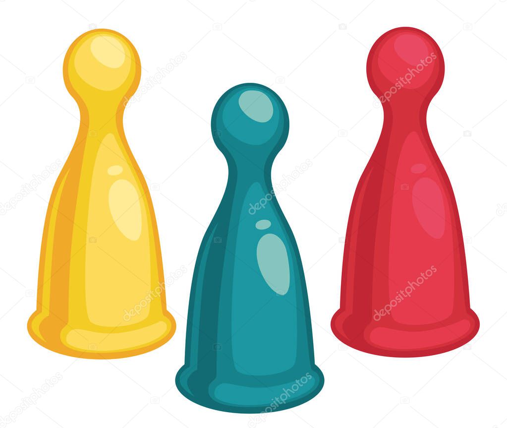 Bowling activity game icon isolated colorful symbol on white. Skittles glossy object set. Tournament play and sport with hitting group of glossy skittle sign. Assortment of bowling symbols vector