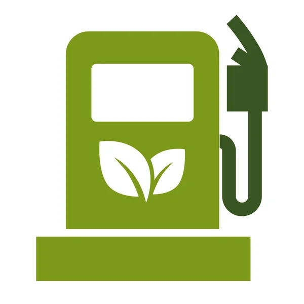 Eco Carburant Protection Environnement Économie Écologie Machine Essence Avec Pistolet — Image vectorielle