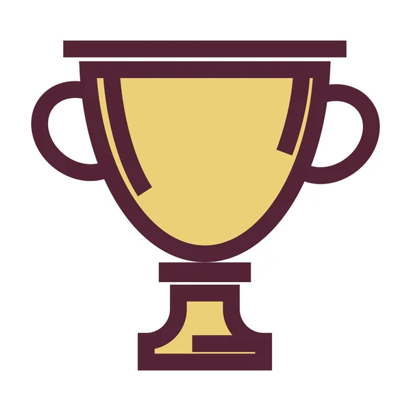 Copa de oro, premio o trofeo icono aislado, logro — Archivo Imágenes Vectoriales