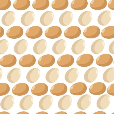 Paskalya bayramı kutlaması için tavuksuz yumurta kalıbı. Çiftlik üretimi, pişirilmemiş organik malzeme. Çiftçilik ve tarım, farklı yumurta kabuğu rengi, düz stil vektörü