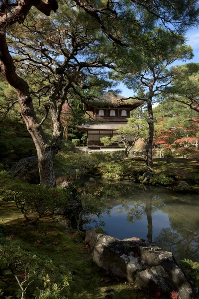 Ginkakuji chrám a zahradu, Kyoto, Japonsko. — Stock fotografie