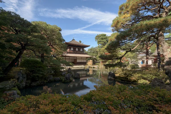Ginkakuji chrám a zahradu, Kyoto, Japonsko. — Stock fotografie