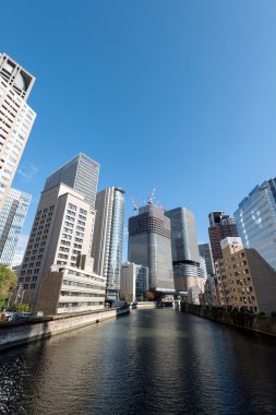 Osaka iş bölgesi. Japonya.