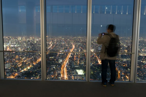 Översta våningen i ABO Harukas byggnaden i Osaka, Japan. — Stockfoto