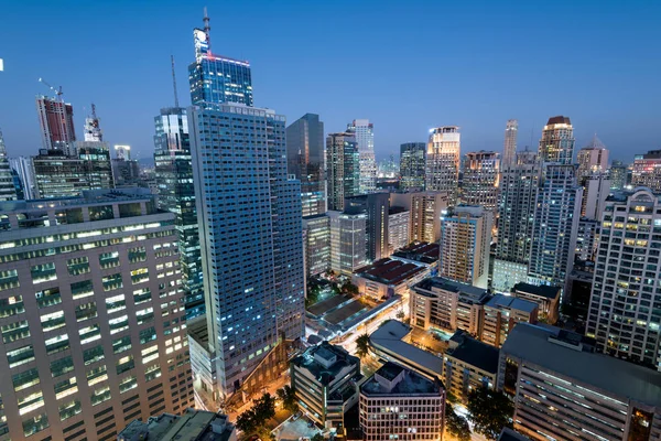 Makati Skyline, Metro Manila, Filippijnen. — Stockfoto