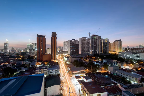 Cubao Skyline, Metro Manila, Philippines. — Stock Photo, Image