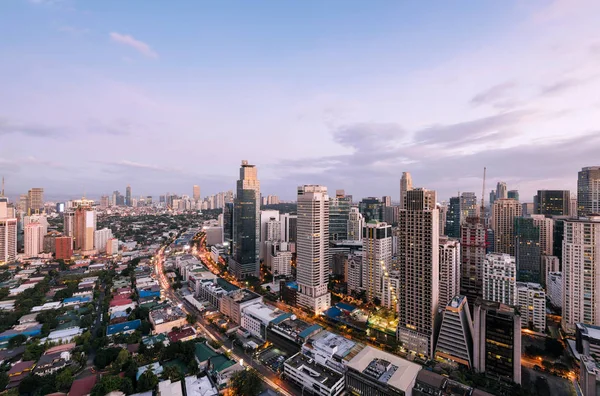 Makati Skyline, Metro Manila, Philippines. — Stock Photo, Image