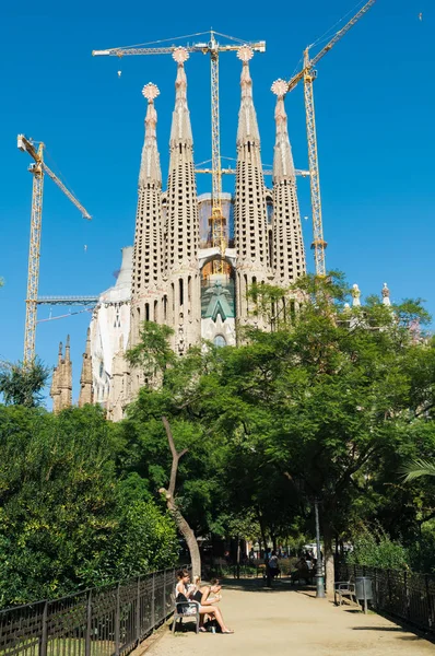 Sagrada Familia，西班牙巴塞罗那. — 图库照片