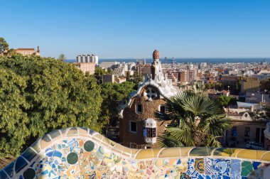 Park Guell, Barselona, İspanya. 