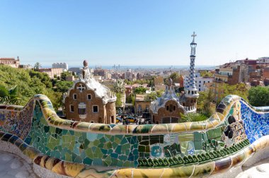 Park Guell, Barselona, İspanya. 