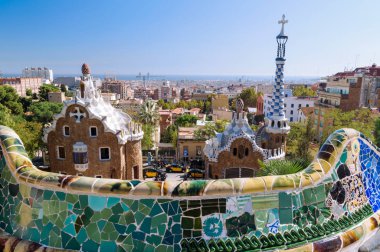 Park Guell, Barselona, İspanya. 