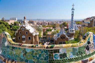 Park Guell, Barselona, İspanya. 