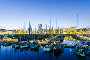 Port vell Barcelona, İspanya.
