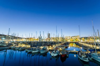Port vell Barcelona, İspanya.