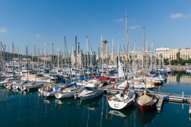 Port vell Barcelona, İspanya.