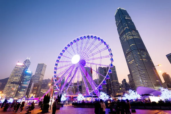 A roda de observação de Hong Kong . — Fotografia de Stock