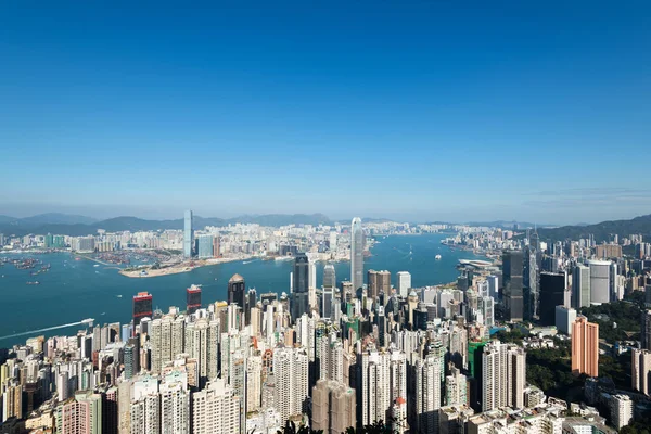 Linha do horizonte de Hong Kong . — Fotografia de Stock