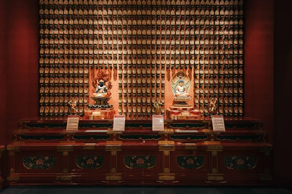 Buddha zub relic chrám, Singapur. — Stock fotografie