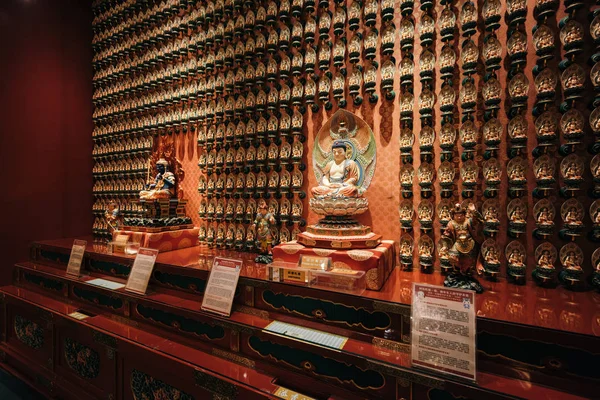 Buddha zub relic chrám, Singapur. — Stock fotografie