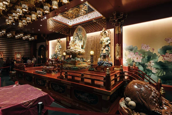 Buddha Zahn Relikt Tempel, Singapore. — Stockfoto