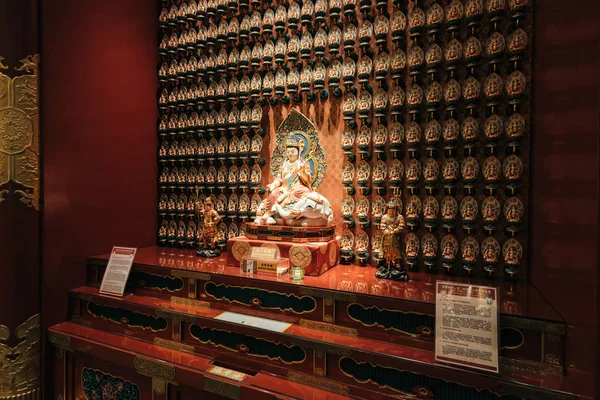 Buddha zub relic chrám, Singapur. — Stock fotografie