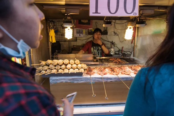 Il mercato notturno Shilin a Taipei, Taiwan . — Foto Stock