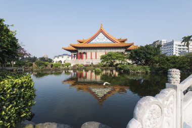 Taipei, Tayvan - 4 Nisan 2017: Ulusal konser salonu Özgürlük Meydanı Taipei, Tayvan.