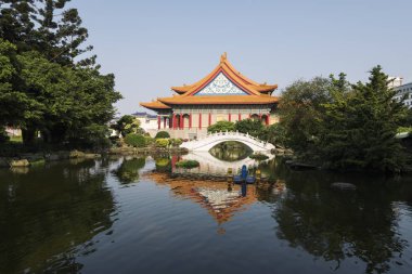 Taipei, Tayvan - 4 Nisan 2017: Ulusal konser salonu Özgürlük Meydanı Taipei, Tayvan.