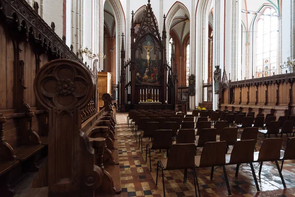 Schwerin Almanya Eylül 2017 Sunak Schwerin Katedrali Görünümü Proto Katedral — Stok fotoğraf