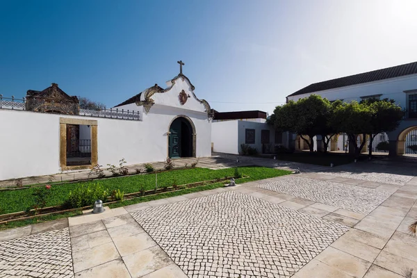 Binnenplaats Kathedraal Kathedraal Van Faro Van Oude Binnenstad Faro Algarve — Stockfoto