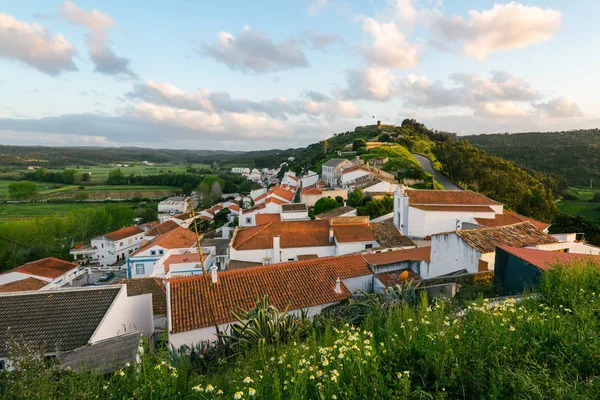 Vista Elevada Cidade Aljezur Algarve Portugal — Fotografia de Stock