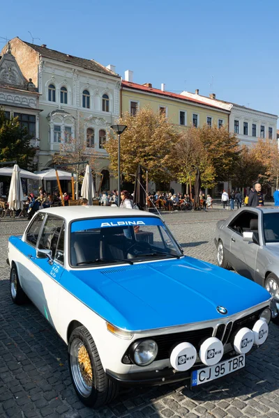 Cluj Napoca Romania Oct 2019 Visitors Retro Mobile Autumn Parade — Stock Photo, Image