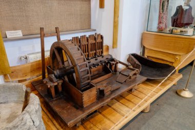 Cluj Napoca, Romania - 25 Oct, 2019: Exhibition in the Ethnographical Museum of Transylvania in Cluj Napoca, Romania. 