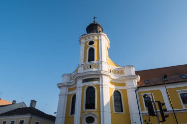 Cluj Napoca, Romania - 25 Oct, 2019: The Transfiguration Cathedral, also known as the Minorites' ChurchGreek-Catholic Cathedral,