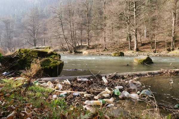 Baile Tusnad Romania Nov 2019 Environmental Pollution Plastic Glass Metal — 스톡 사진