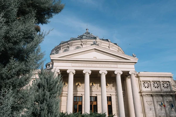 Bucharest Romania Dec 2019 Romanian Athenaeum Bucharest Найпрестижніший Концертний Зал — стокове фото