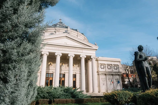 Boekarest Roemenië Dec 2019 Roemeens Athenaeum Boekarest Meest Prestigieuze Concertzaal — Stockfoto