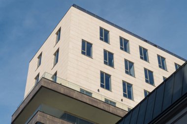 Bucharest, Romania - Dec 15, 2019: BRD HQ in Bucharest,   Groupe Socit Gnrale is a Romanian bank which is based in Bucharest, Romania 