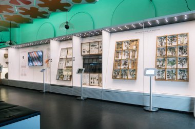 Bucharest, Romania - Dec 15, 2019: Exhibition in the Grigore Antipa National Museum of Natural History in Bucharest, Romania 