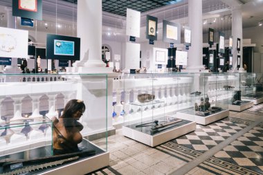 Bucharest, Romania - Dec 15, 2019: Exhibition in the Grigore Antipa National Museum of Natural History in Bucharest, Romania 