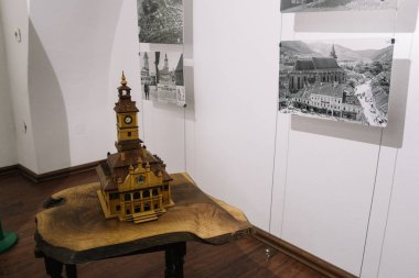 Brasov, Romania - Nov 09, 2019: Exhibition at the Rope Street Museum and Art Gallery, Romania, Brasov, 
