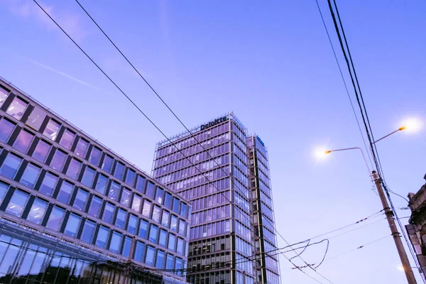 Bucharest Romania Dec 2019 Bucharest Romania Dec 2019 Infosys Deloitte — Stock Photo, Image